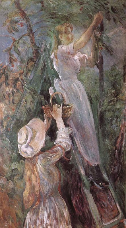 Berthe Morisot Peach trees France oil painting art